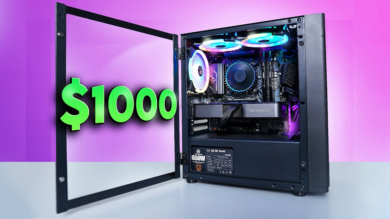 Building The Fastest Gaming Pc For $1000! - Rtx 3070 - Youtube