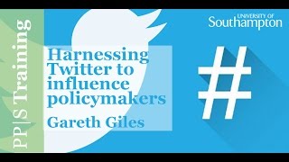 Policy|Training - Harnessing Twitter to influence policymakers