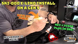 Key & Visor Power In One! | Installing E-LinQ on a Ski-Doo Gen 5 | A Must Have For Us!