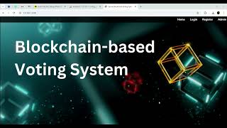 blockcain Based Voting System using python