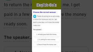 English Test: Can you choose the correct answer?