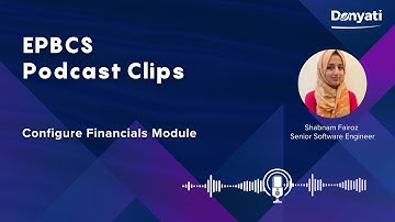 EPBCS Clip - Configure Financials Module