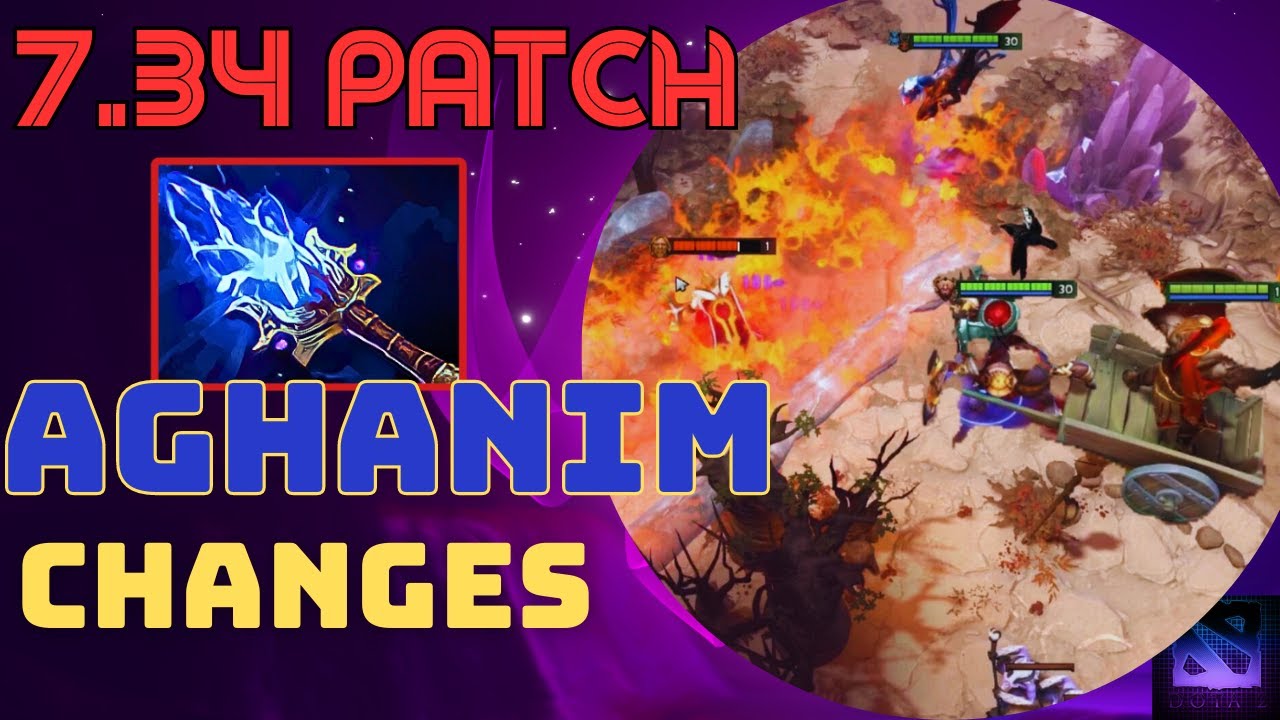 Dota 2 NEW 7.34 PATCH UPDATE | ALL AGHANIM'S SCEPTERS AND SHARDS ...