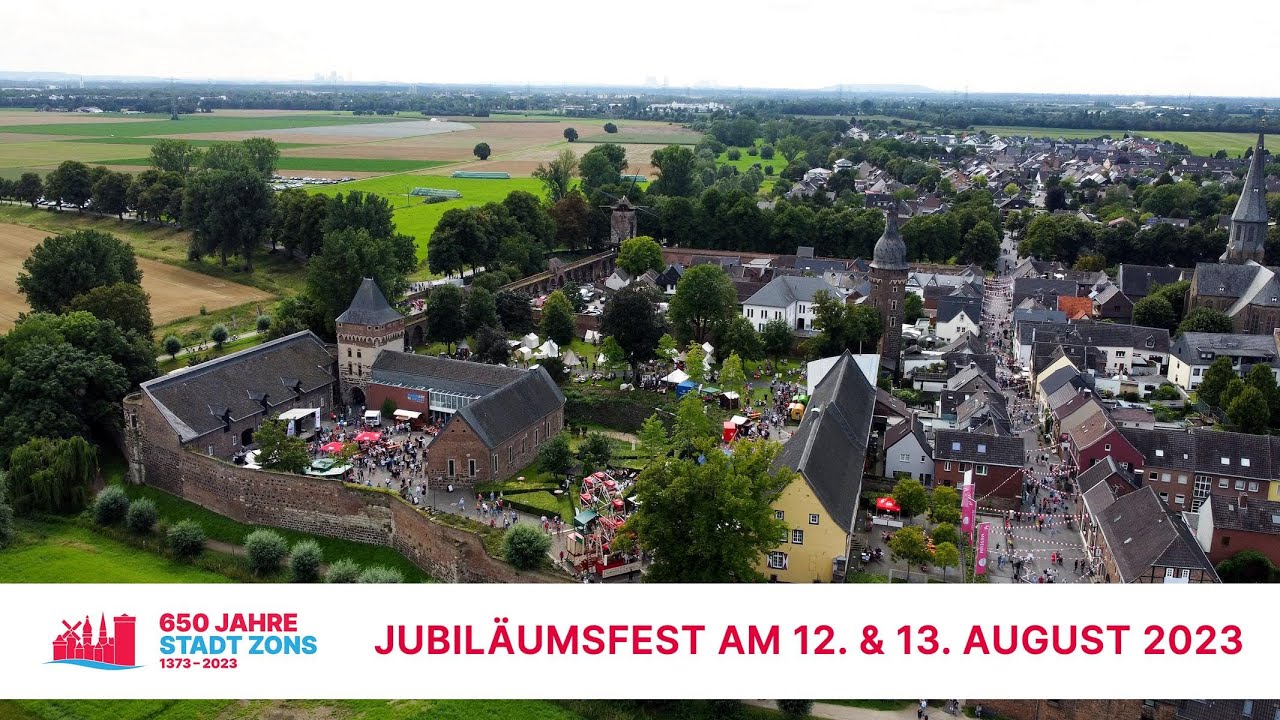 650 Jahre Stadt Zons - Jubiläumsfest am 12. und 13. August 2023