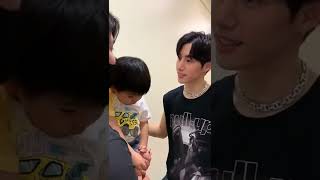 Bambam & Mark Tuan with Bambam's Nephew | Backstage PULL UP Thailand Fanmeeting 2022 Day | #shorts