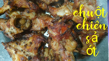 Chuột chiên sả ớt thơm ngon.