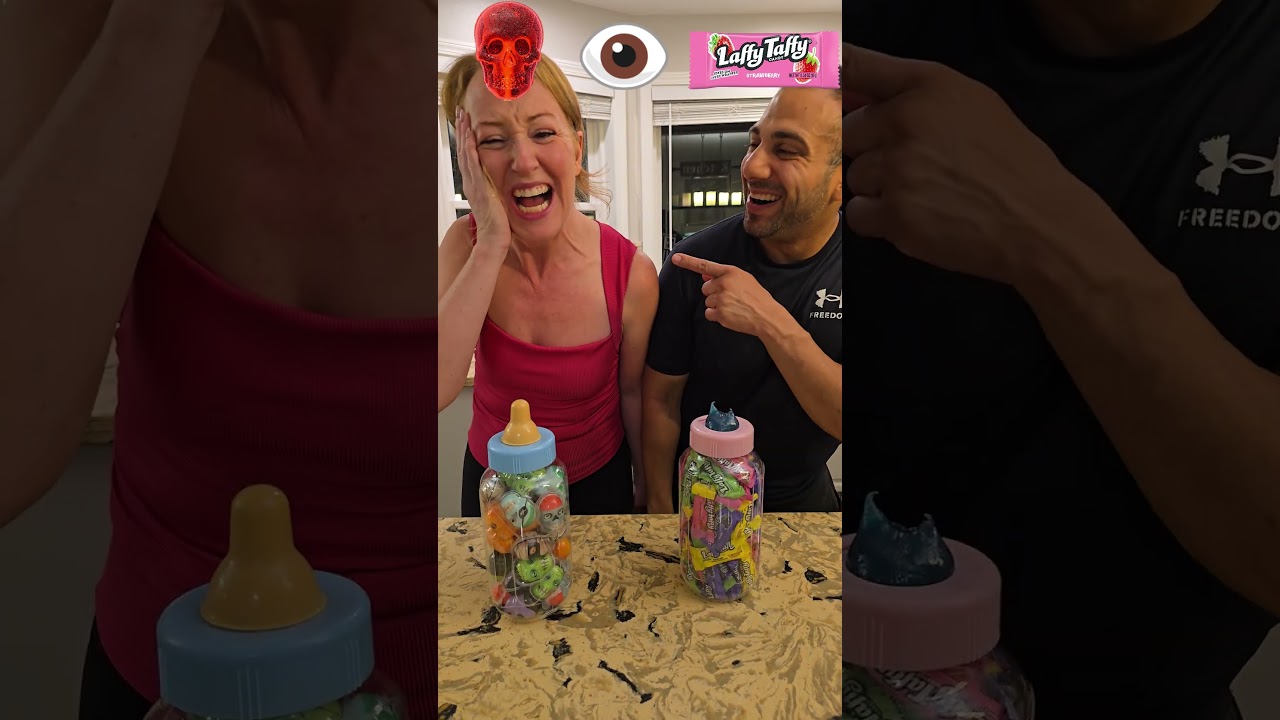 Candy breaks her teeth