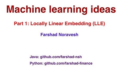 Part 1: Locally Linear Embedding (LLE)