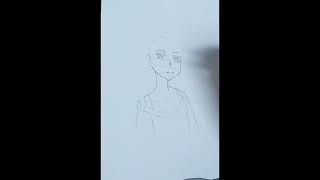 تعلم رسم بنت انمي سهل وسريع/خطوة بخطوة/ How to draw an anime girl