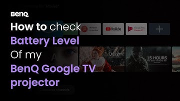 [BenQ FAQ] Projector_How to check Battery Level of my BenQ Google TV Projector