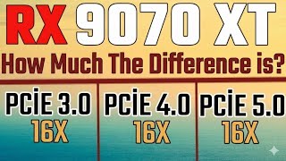 rx 9070 xt pcie 3.0 vs 4.0 vs PCIe 5.0 + Ryzen 9 9800X3D | Gaming Benchmark Test 🚀