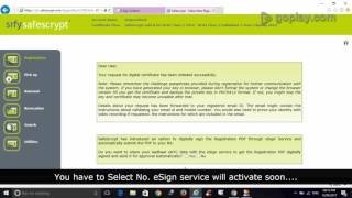 Sify Paper Based DSC Process