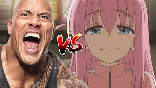 The Rock vs Bocchi The Rock. Epic Rap Battles of History.