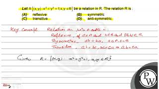 Let \( \mathrm{R}\left\{(\mathrm{x}, \mathrm{y}): \mathrm{x}^{2}+\mathrm{y}^{2}=1, \mathrm{x}, \...