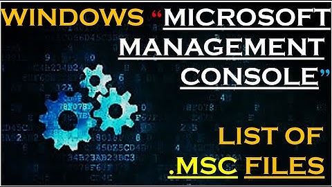 List of some useful .msc command to open 