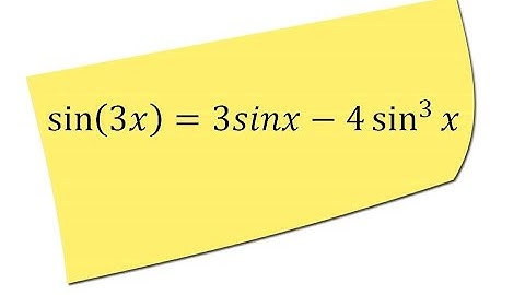 Express sin 3x in terms of sin x