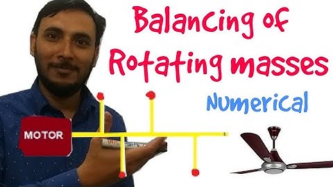 Numerical Balancing of rotating masses in different planes  || Balancing of rotating masses problem