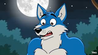 👉 The Blue Jackal 🐺💙 | Moral Story for Kids | Beware of False Pride | 90s Cartoon Story