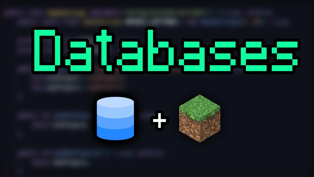 Connect Minecraft Plugin with Database | PaperMC #minecraft #coding ...