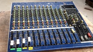 How to fix a faulty mixing desk // Restore old Yamaha mixer