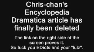 Chris-chan's Encyclopedia Dramatica has been Deleted