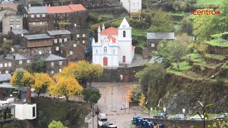Centro histórico do Piódão fica submerso após fortes chuvas provocadas pela depressão Cláudia