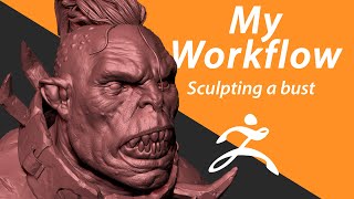 My workflow | Quick Bust in Zbrush