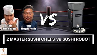 Master Sushi Chefs vs Sushi Robot and Sushi Eating Competition