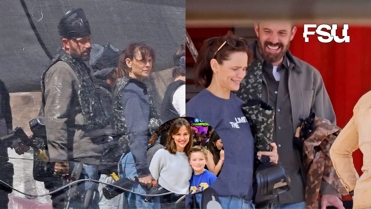 Ben Affleck and J. Garner are all smiles as they reunite for son Samuel