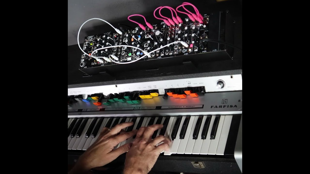 Patching A Farfisa Through The Tape Microsound Music Machine 