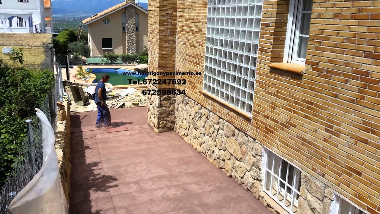 Obras Casas Particulares Hormigon Impreso Aldea del Rey Tel.672247692