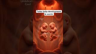 twins baby development in the womb !#shorts