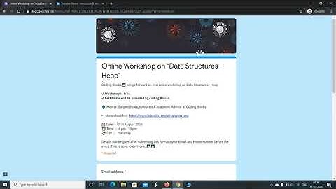 Free online Workshop with Certificate | Workshop on Data Structure | Coding Block Workshop
