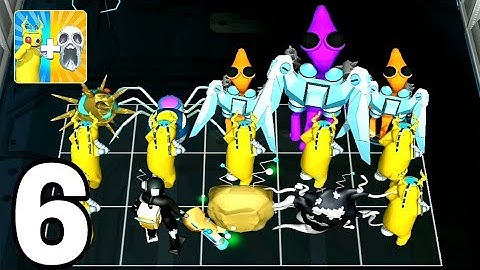 Merge Rainbow Friend 100 Doors - Walkthrough Part 6 Lv 27-35 Purple Jet - Android ios Gameplay