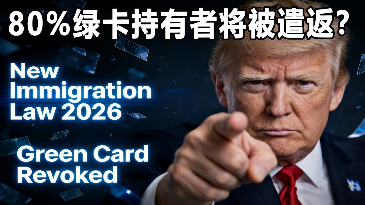 ⚠️綠卡持有人緊急預警：2026 新移民法已生效！90 天後不做這事，綠卡直接作廢？！#美國移民 #美國綠卡 #2026 新移民法 #綠卡  #美國生活