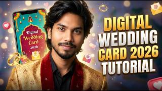 🎥 Digital Wedding Card Using AI | Create Stunning E-Invites in Minutes 💍✨ | Hemnthshah screenshot 3