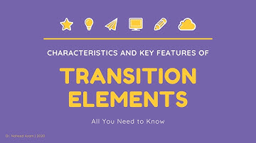 Characteristics of Transition Elements