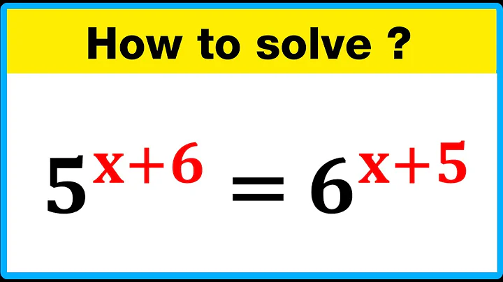 Math Olympiad Problem 5^x+6=6^x+5 | This is Best Trick | Nice Exponential Equation
