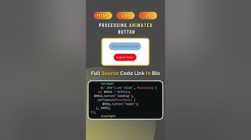 Processing Animation Button in html, css & java script ! #html #javascript #frontend #css