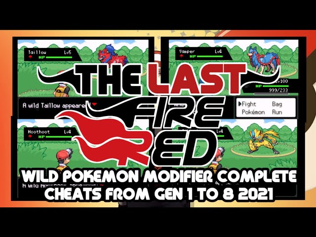 Pokemon The Last Fire Red Cheats - PokéHarbor