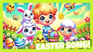 Happy Easter Song for Kids 🐣🎶 Easter Bunny, Eggs & Jesus | Fun Spring Easter Song For Kindergarten