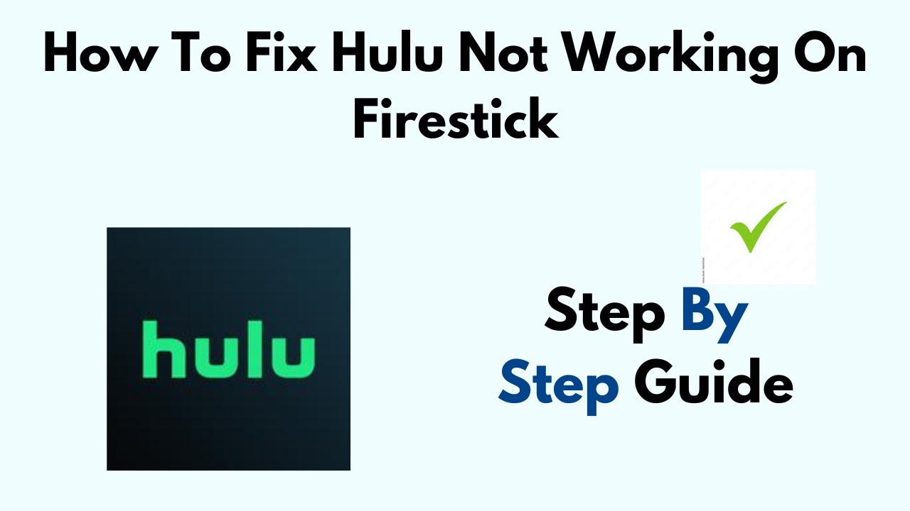 How To Fix Hulu Not Working On FireStick/ Amazon Fire TV Stick