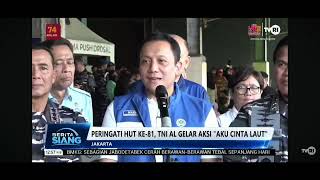 Peringati HUT ke 81 TNI AL Gelar Bakti Sosial Dan Gerakan ' Aku Cinta Laut ' diwilayah Pesisir