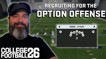 Recruiting For The Option Offense in College Football 26!