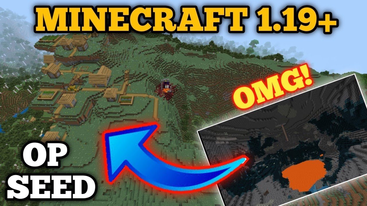 minecraft-village-and-cheese-cave-seed-youtube