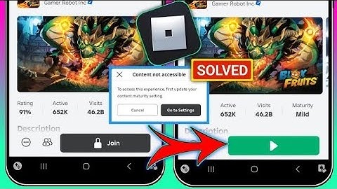 How To Fix Roblox Blox Fruits Content Not Accessible Problem _ Roblox Error
