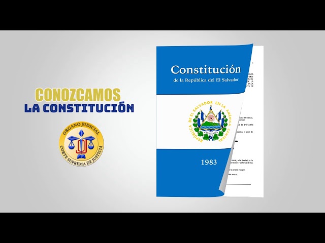 19 - Conozcamos la Constitución de la República de El Salvador - Artículo 37