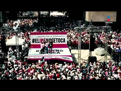 Así se vivió la marcha en defensa del INE | Noticias con Francisco Zea