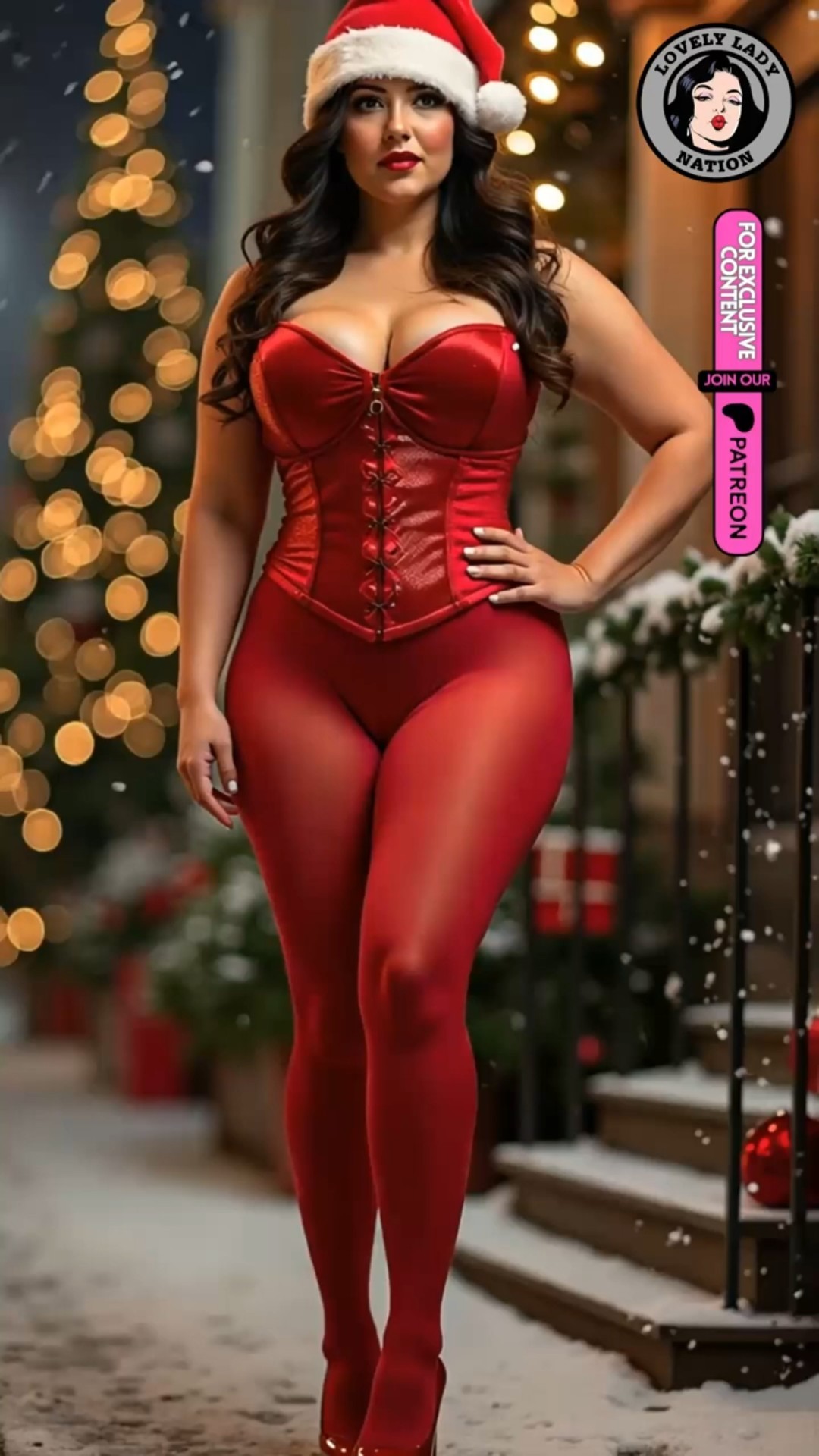 christmas 2024 fashion - beautiful ladies wishing you a Merry Christmas Vol.4