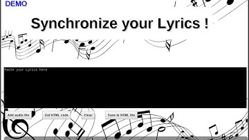 Synchronize your Lyrics !
